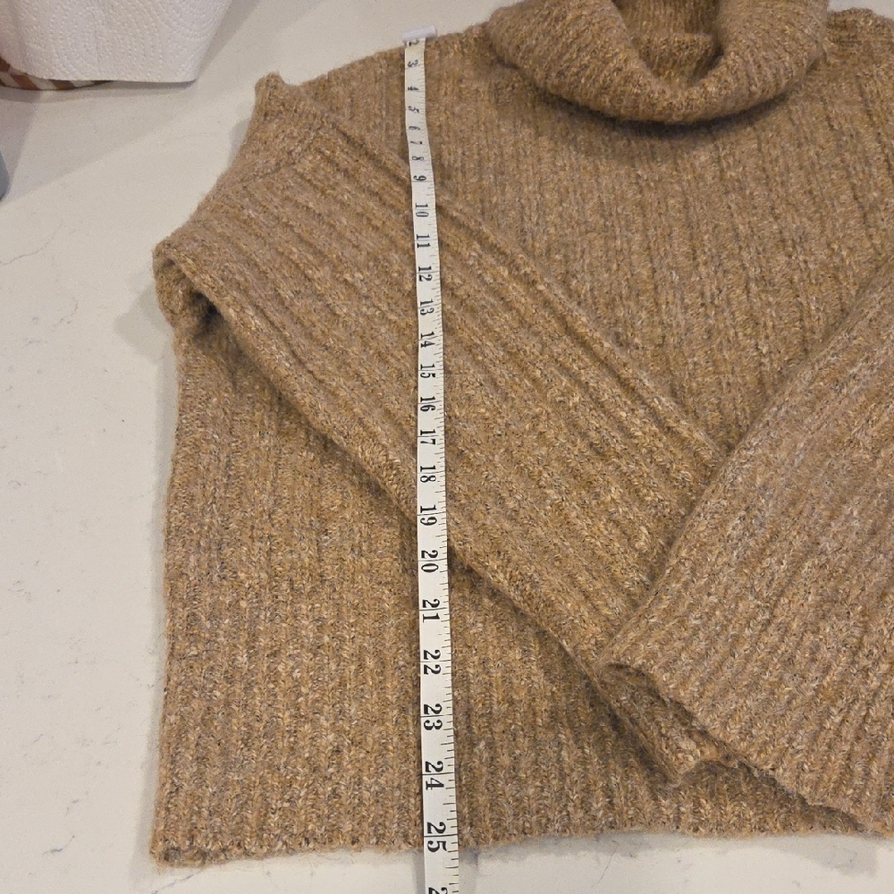 William Rast Warm Brown Cowl Neck Sweater - Picture 5 of 7